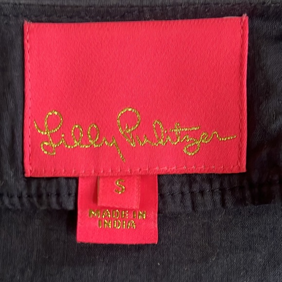 Lilly Pulitzer Size S Navy Blue and White Shirt - Picture 6 of 10